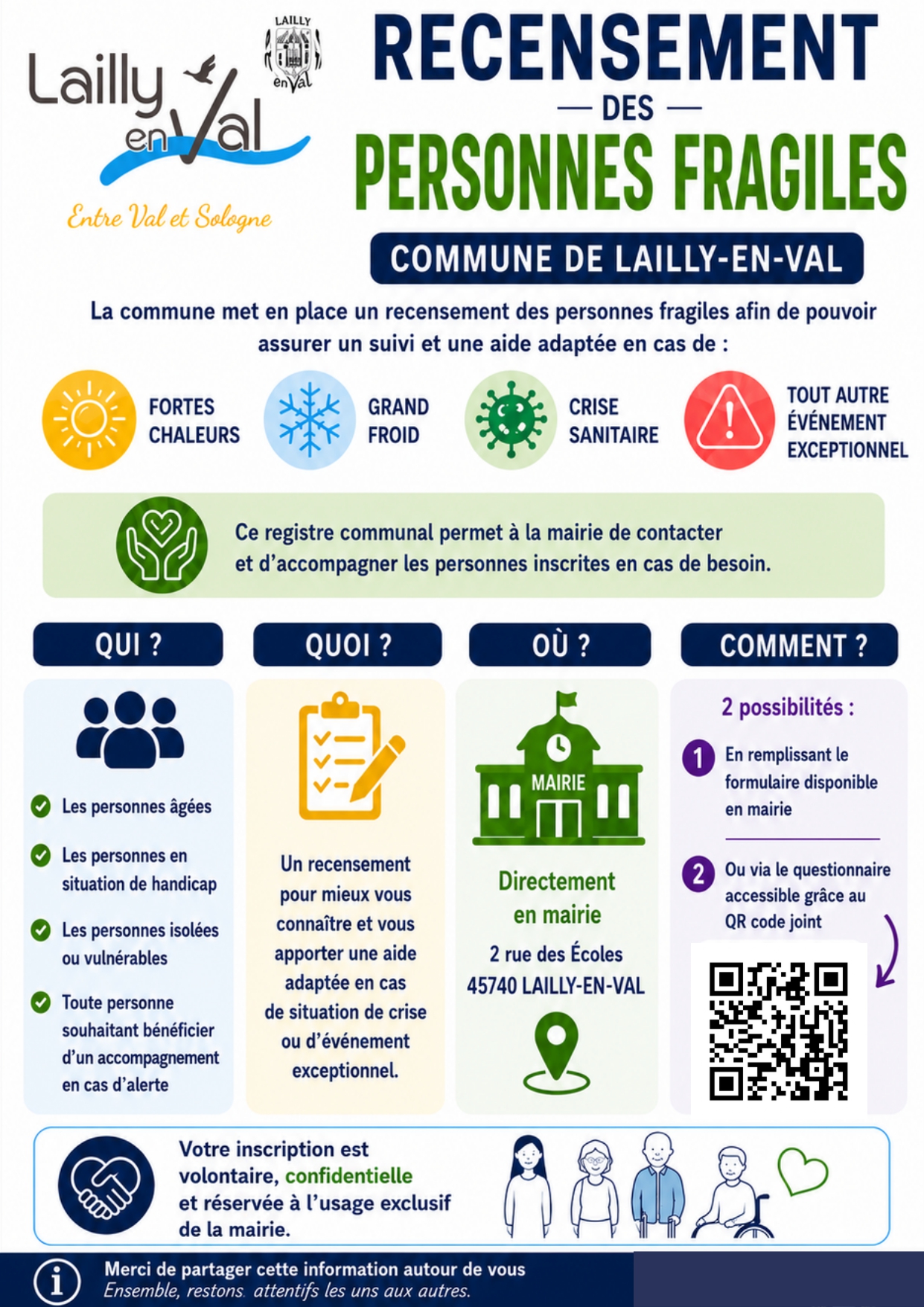 Flyer recensement personnes fragiles